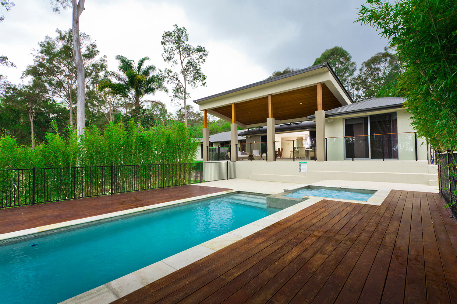 pool in an australian backyard